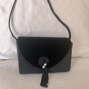 Black evening crossbody
